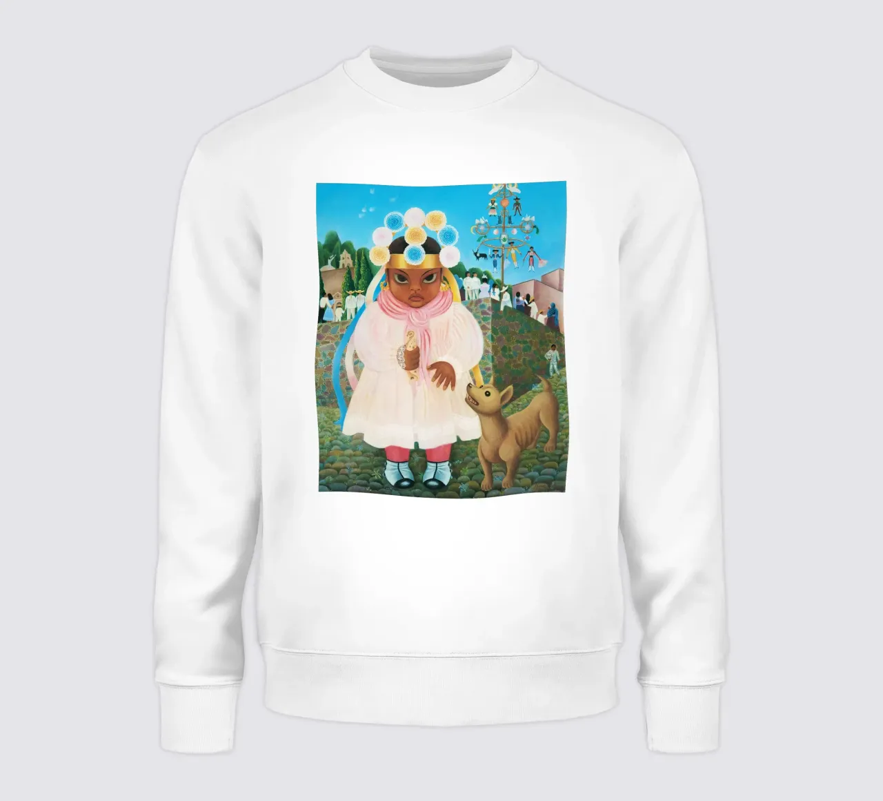 Ragazza con taco di Rosa Rolanda felpa da Classic Art Prints
