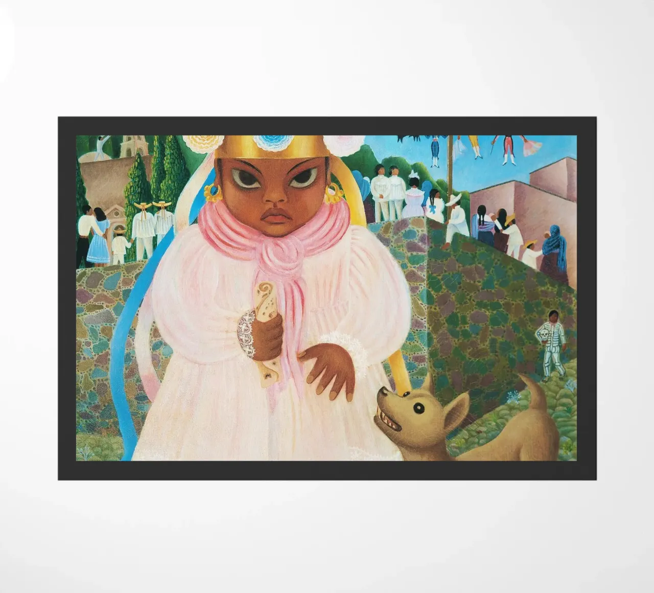 Ragazza con taco di Rosa Rolanda zerbino da Classic Art Prints