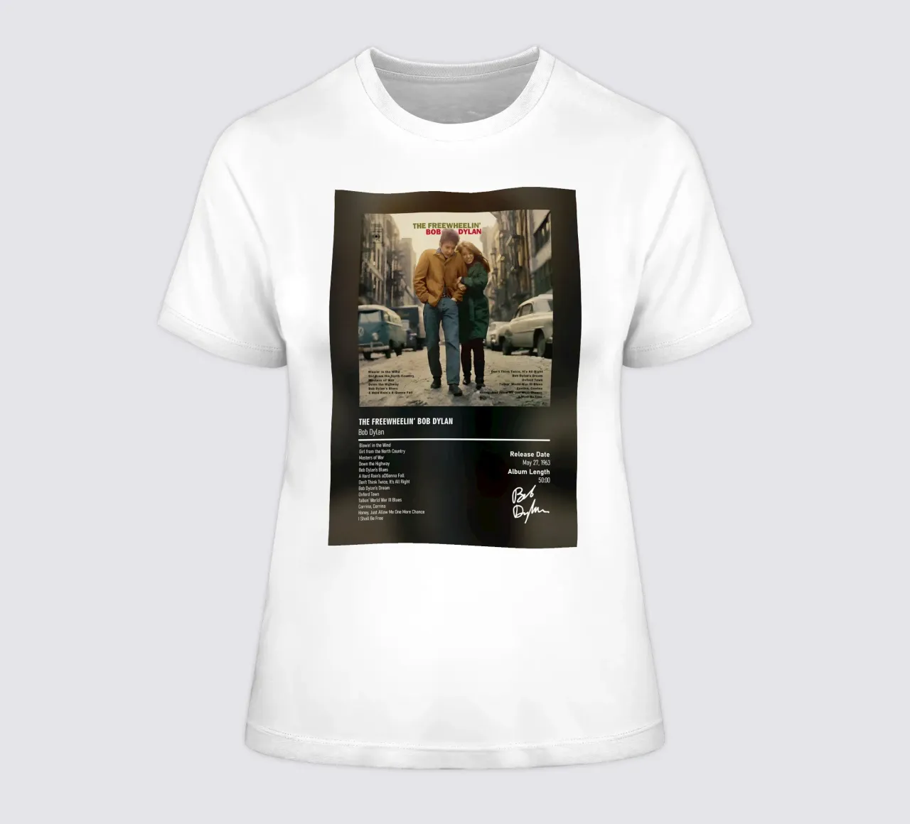 The Freewheelin’ Bob Dylan by Bob Dylan t-shirt da donna da DGUnder