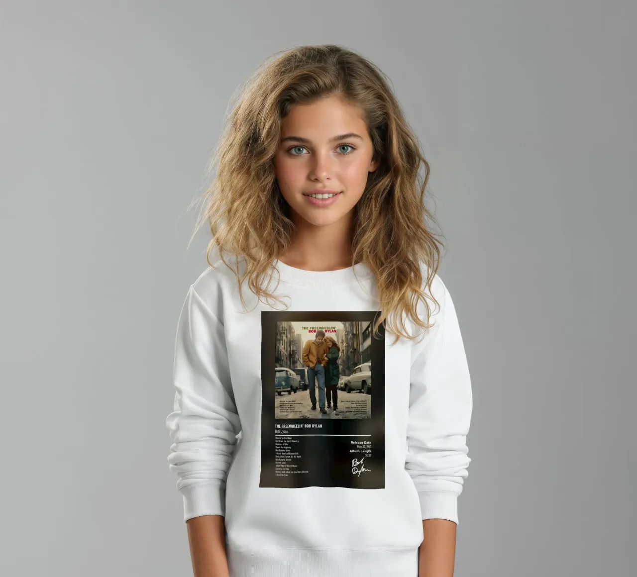 The Freewheelin’ Bob Dylan by Bob Dylan felpa bambino da DGUnder