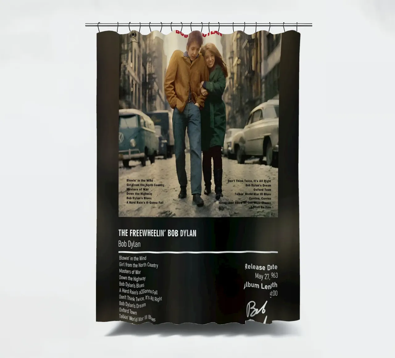 The Freewheelin’ Bob Dylan by Bob Dylan tenda da doccia da DGUnder