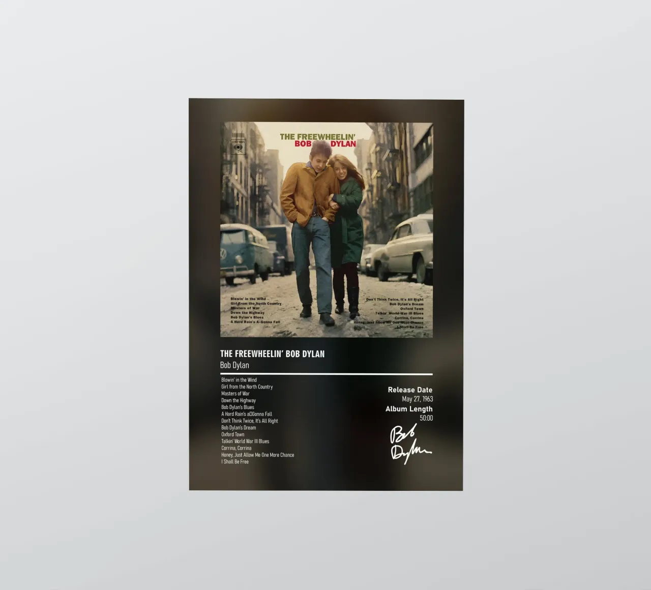 The Freewheelin’ Bob Dylan by Bob Dylan adesivo da DGUnder