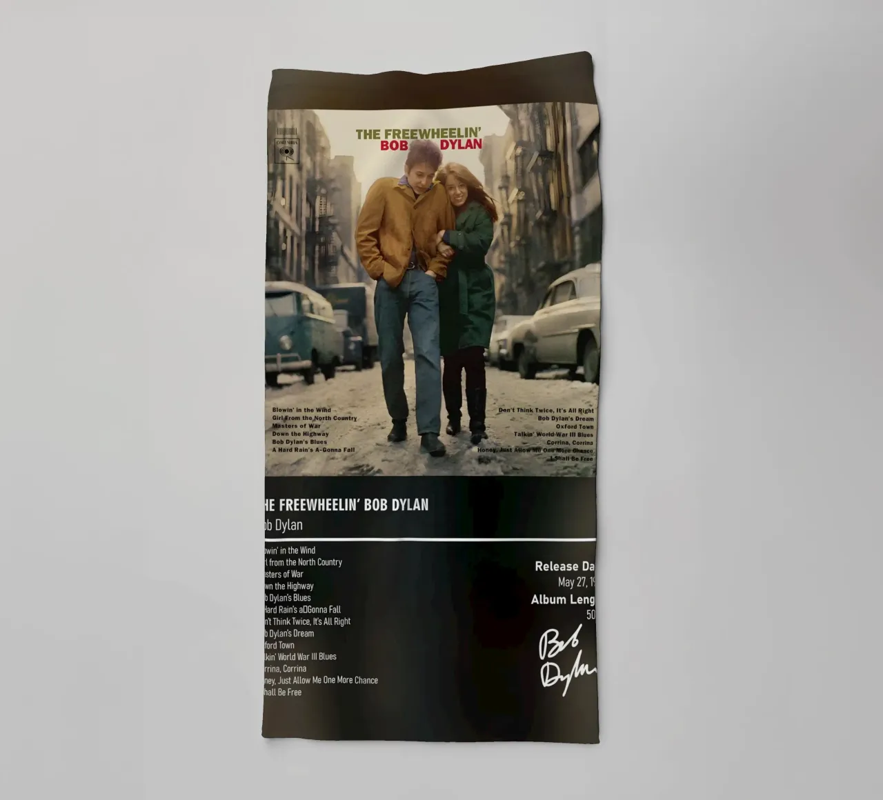 The Freewheelin’ Bob Dylan by Bob Dylan asciugamano da bagno da DGUnder