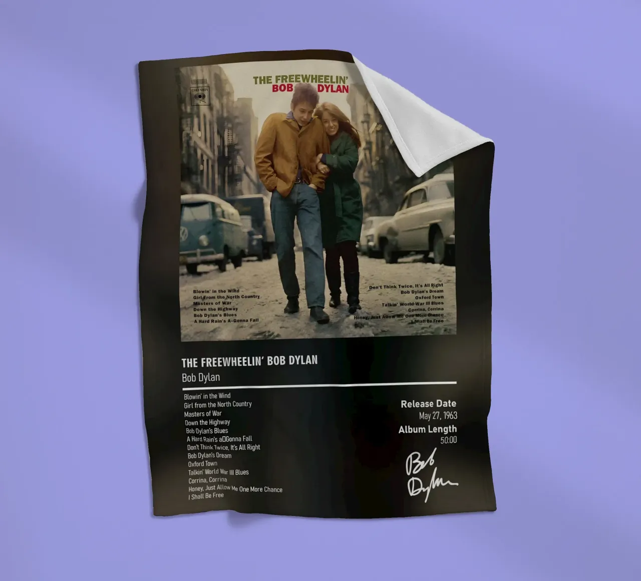 The Freewheelin’ Bob Dylan by Bob Dylan coperta in pile da DGUnder