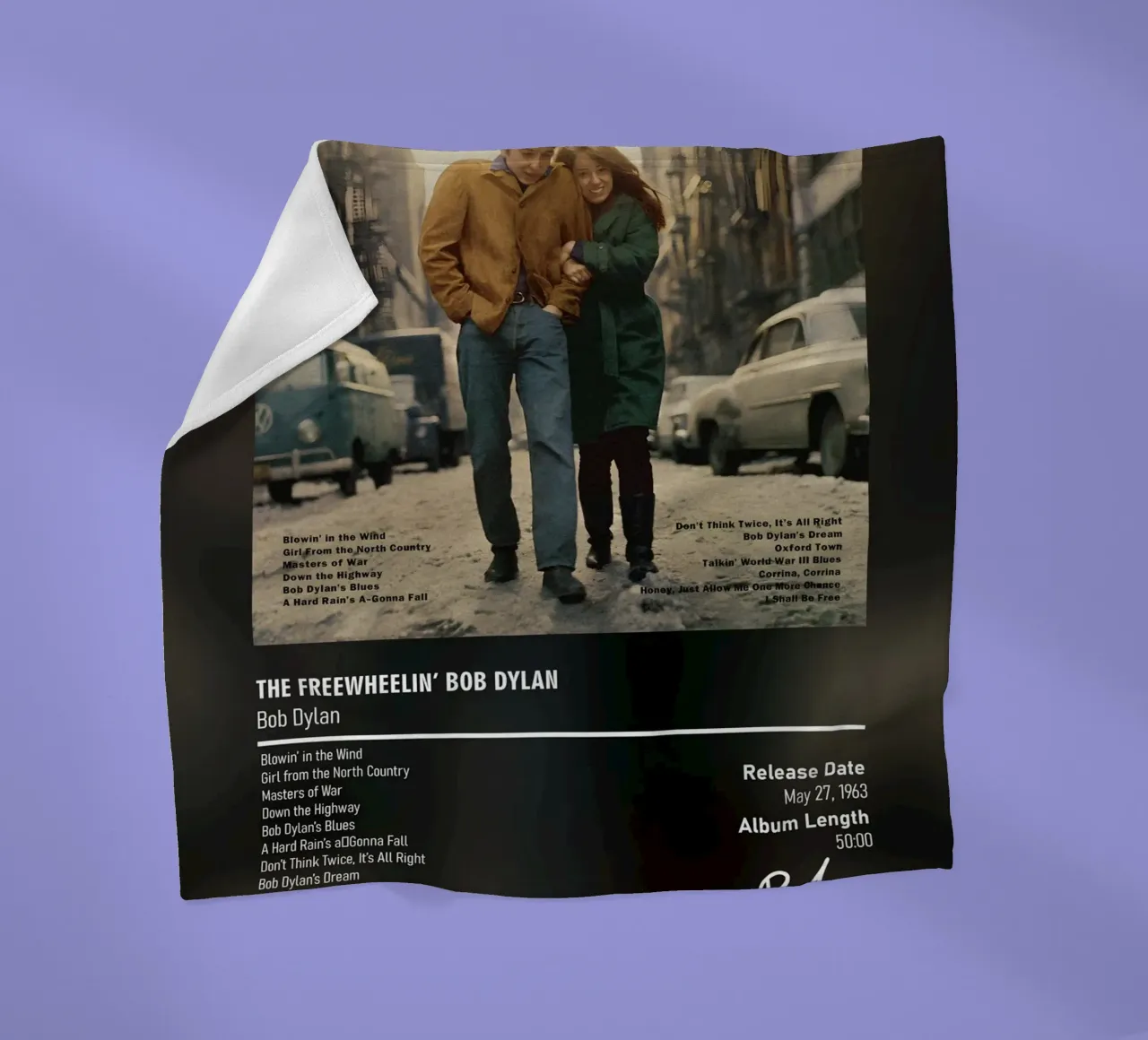 The Freewheelin’ Bob Dylan by Bob Dylan coperta in pile da DGUnder