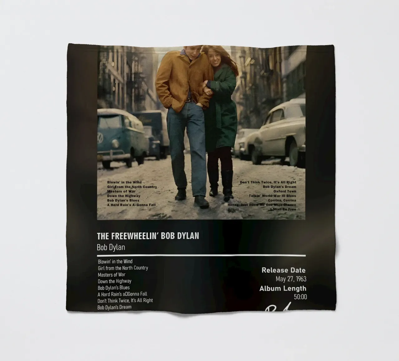 The Freewheelin’ Bob Dylan by Bob Dylan coperta in pile da DGUnder