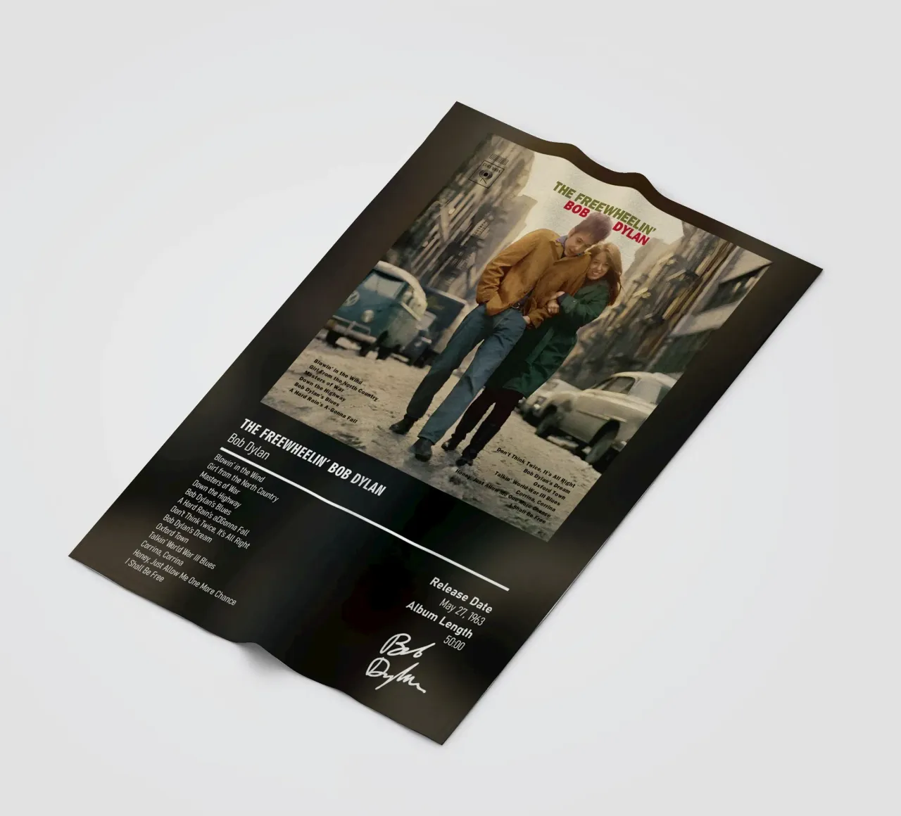 The Freewheelin’ Bob Dylan by Bob Dylan coperta in pile da DGUnder