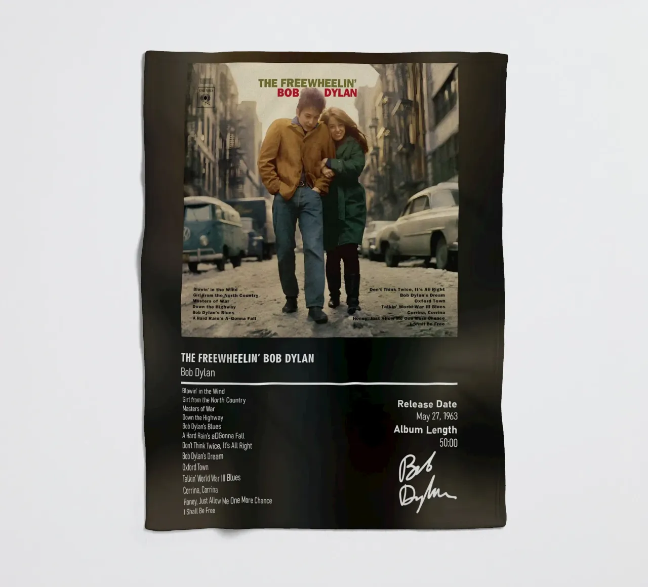 The Freewheelin’ Bob Dylan by Bob Dylan coperta in pile da DGUnder
