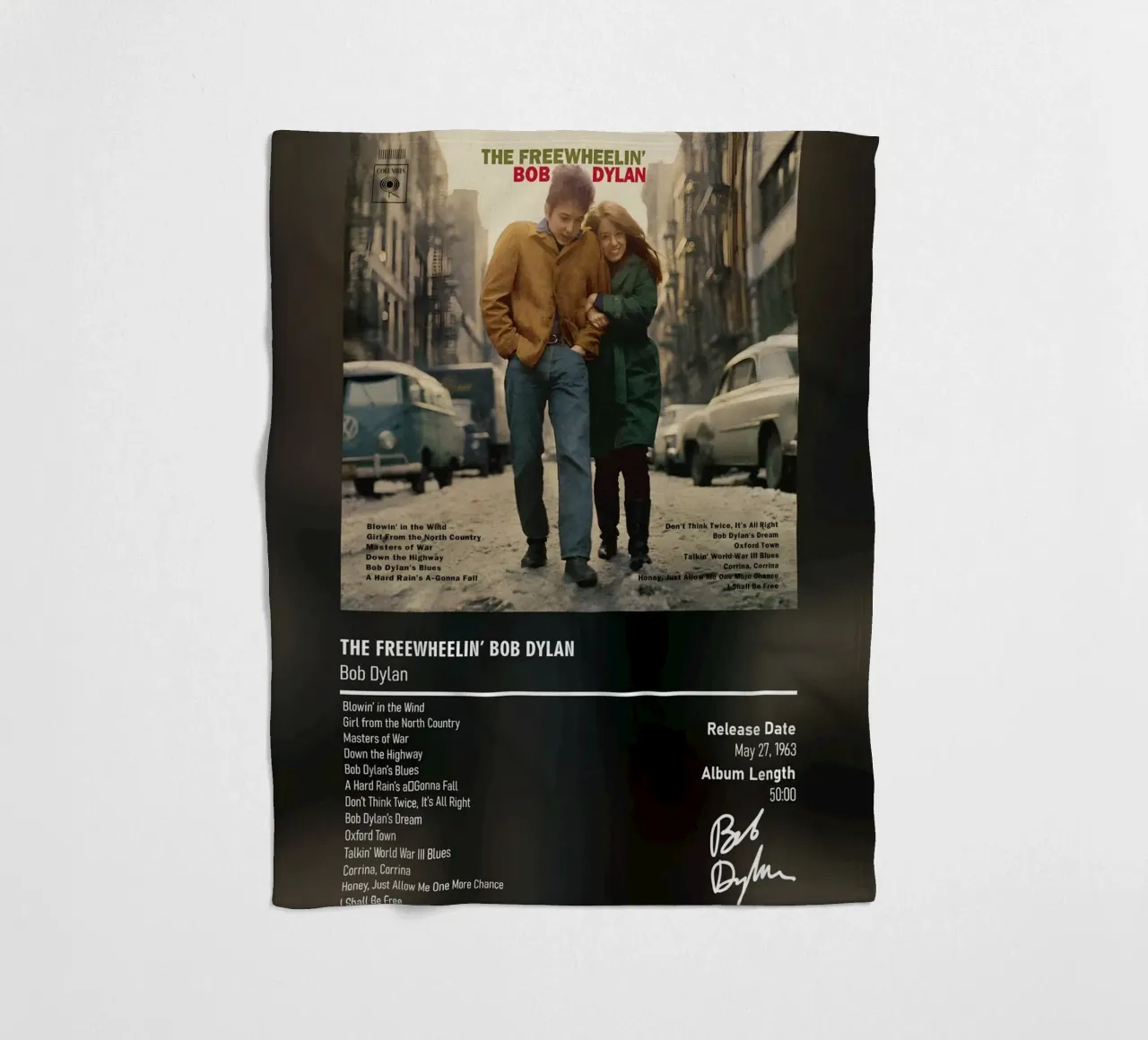 The Freewheelin’ Bob Dylan by Bob Dylan coperta in pile da DGUnder