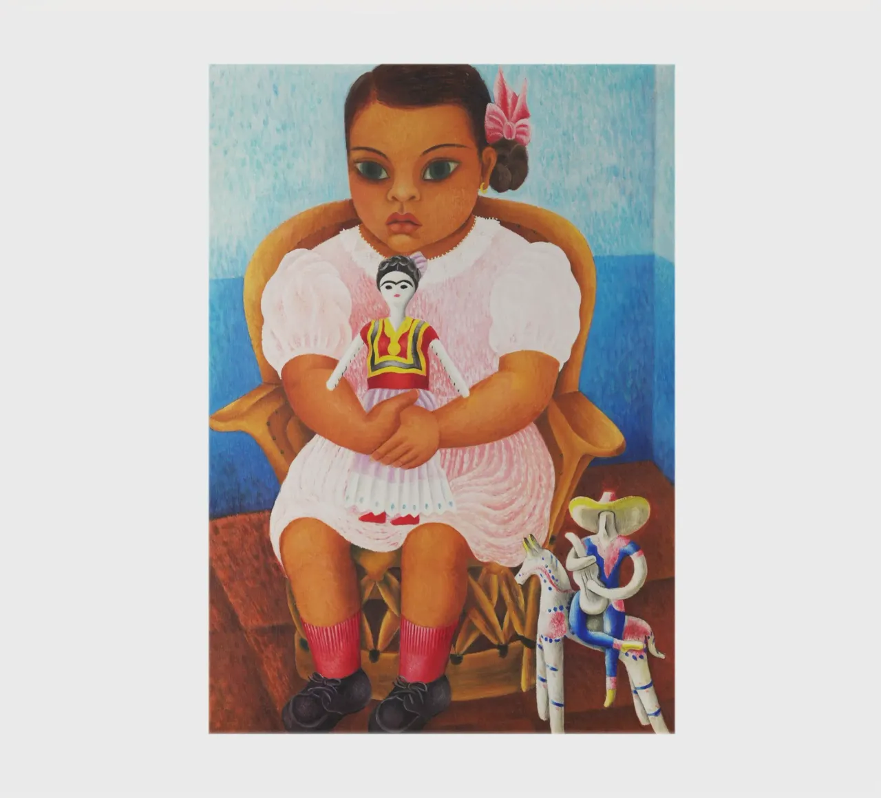 Ragazza con bambola di Rosa Rolanda diario da Classic Art Prints