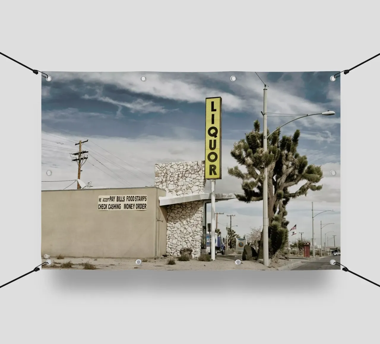 Liquor Store Yucca Valley telo in pvc da Marc Gruninger