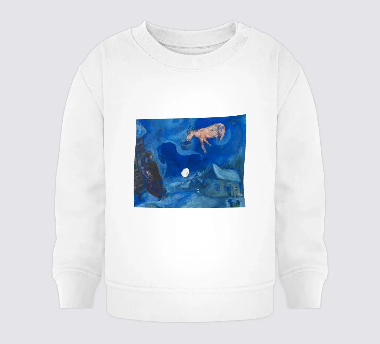 Dans mon pays (Nel mio paese) di Marc Chagall (1943) felpa neonato da Classic Art Prints