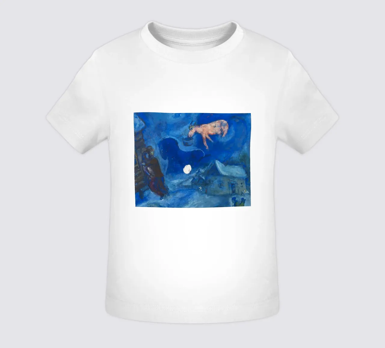 Dans mon pays (Nel mio paese) di Marc Chagall (1943) maglietta neonato da Classic Art Prints