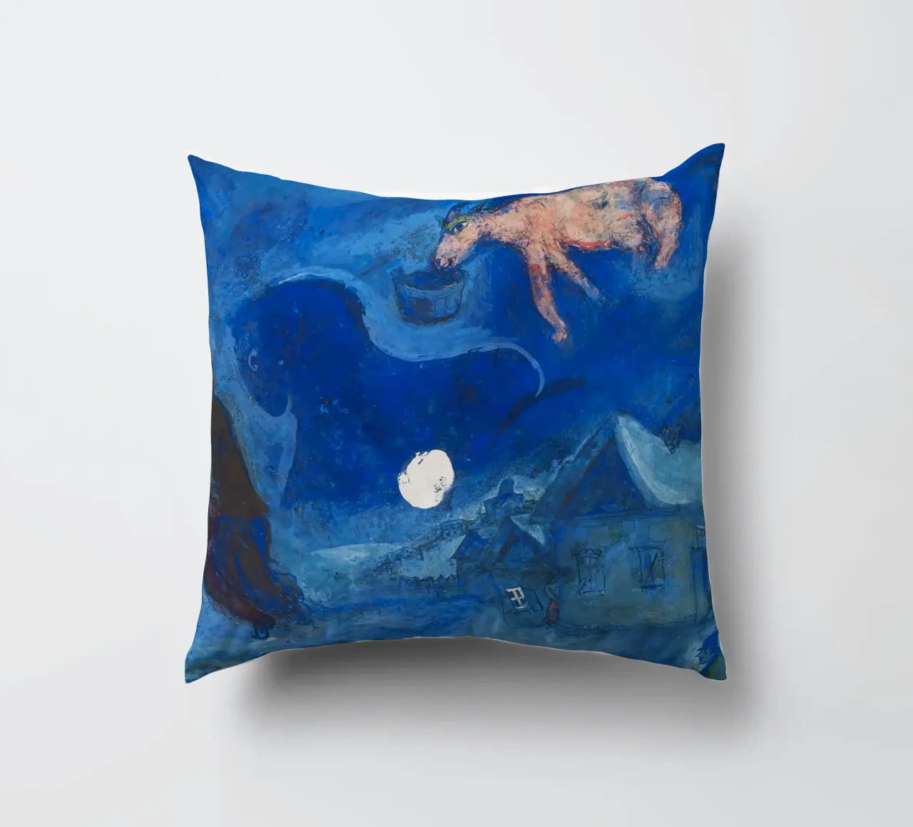 Dans mon pays (Nel mio paese) di Marc Chagall (1943) cuscino da Classic Art Prints