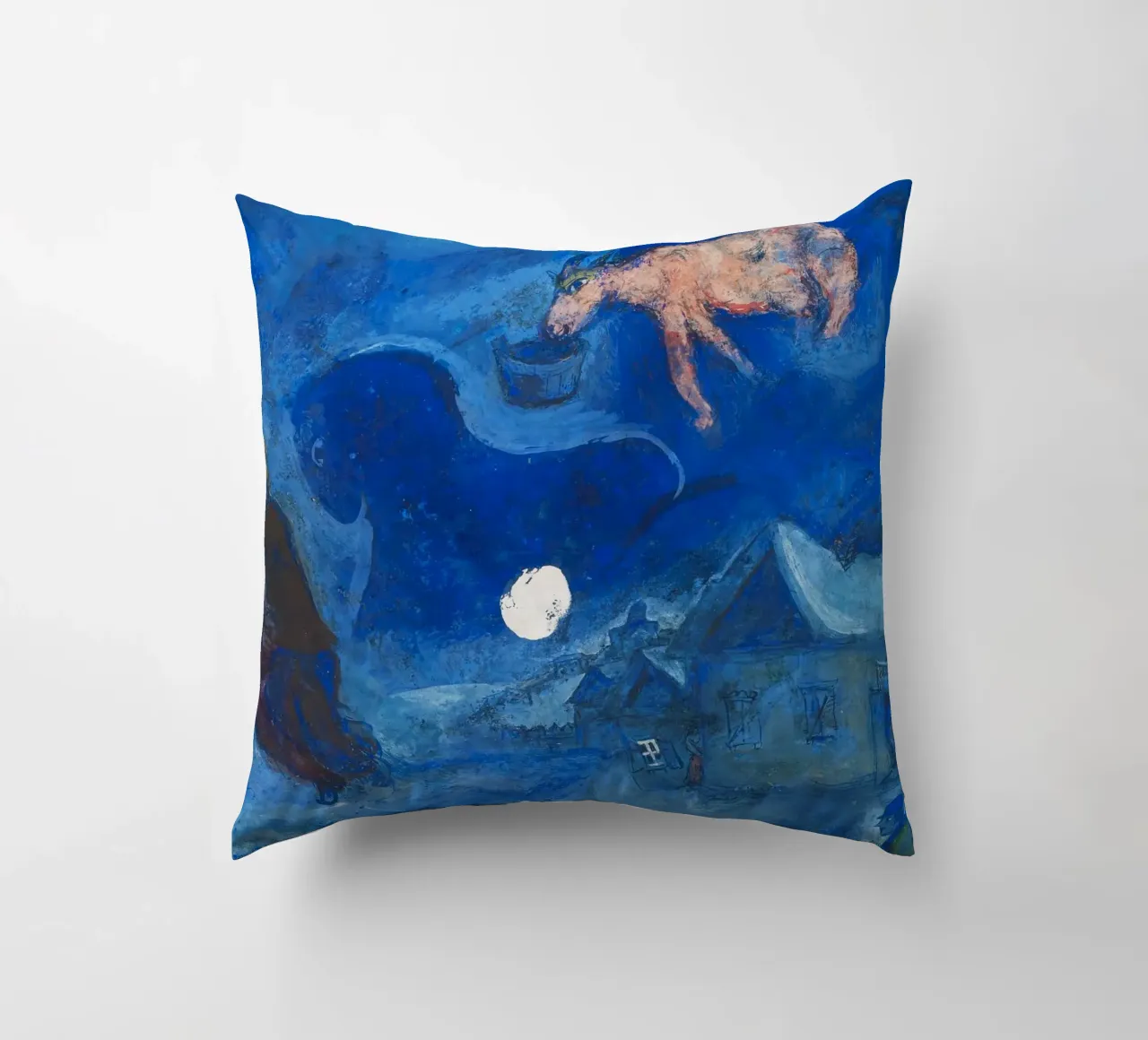 Dans mon pays (Nel mio paese) di Marc Chagall (1943) cuscino da Classic Art Prints