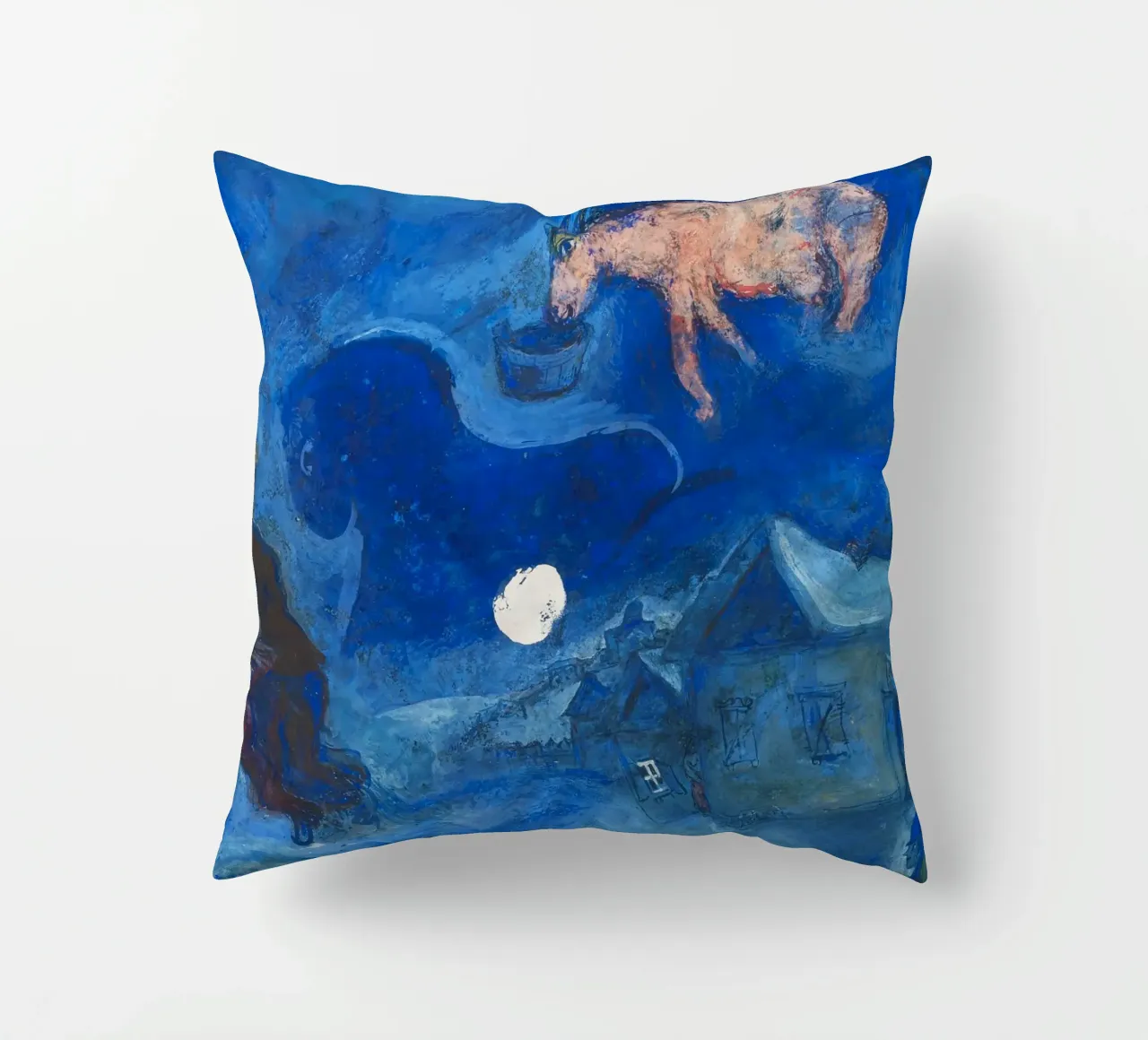 Dans mon pays (Nel mio paese) di Marc Chagall (1943) cuscino da Classic Art Prints