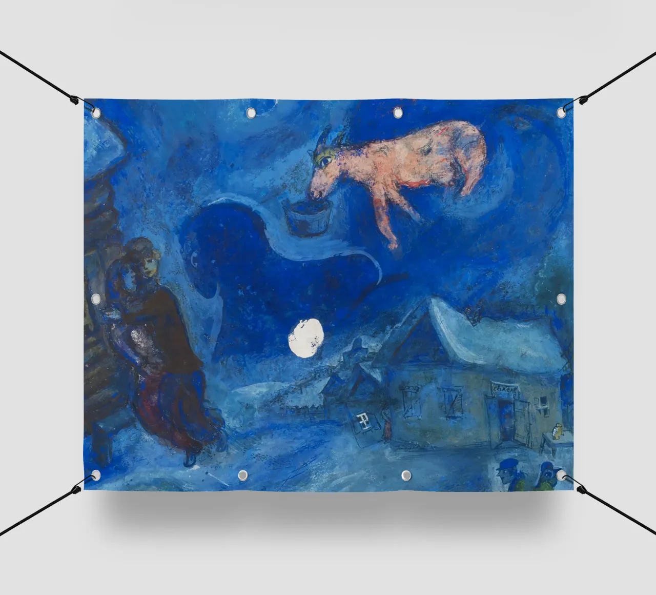 Dans mon pays (Nel mio paese) di Marc Chagall (1943) telo in pvc da Classic Art Prints