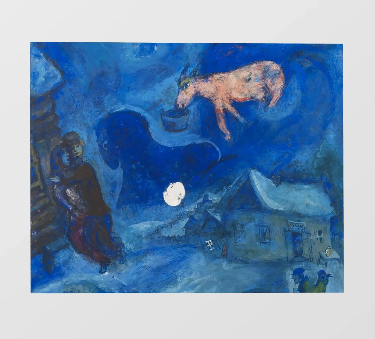 Dans mon pays (Nel mio paese) di Marc Chagall (1943) telo in pvc da Classic Art Prints