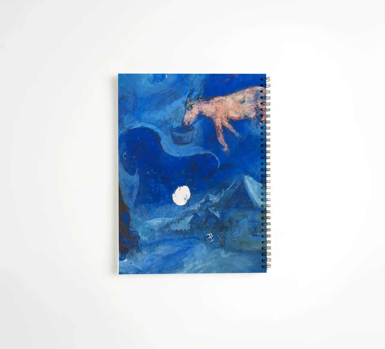 Dans mon pays (In My Country) by Marc Chagall (1943) spiral notebook by Classic Art Prints