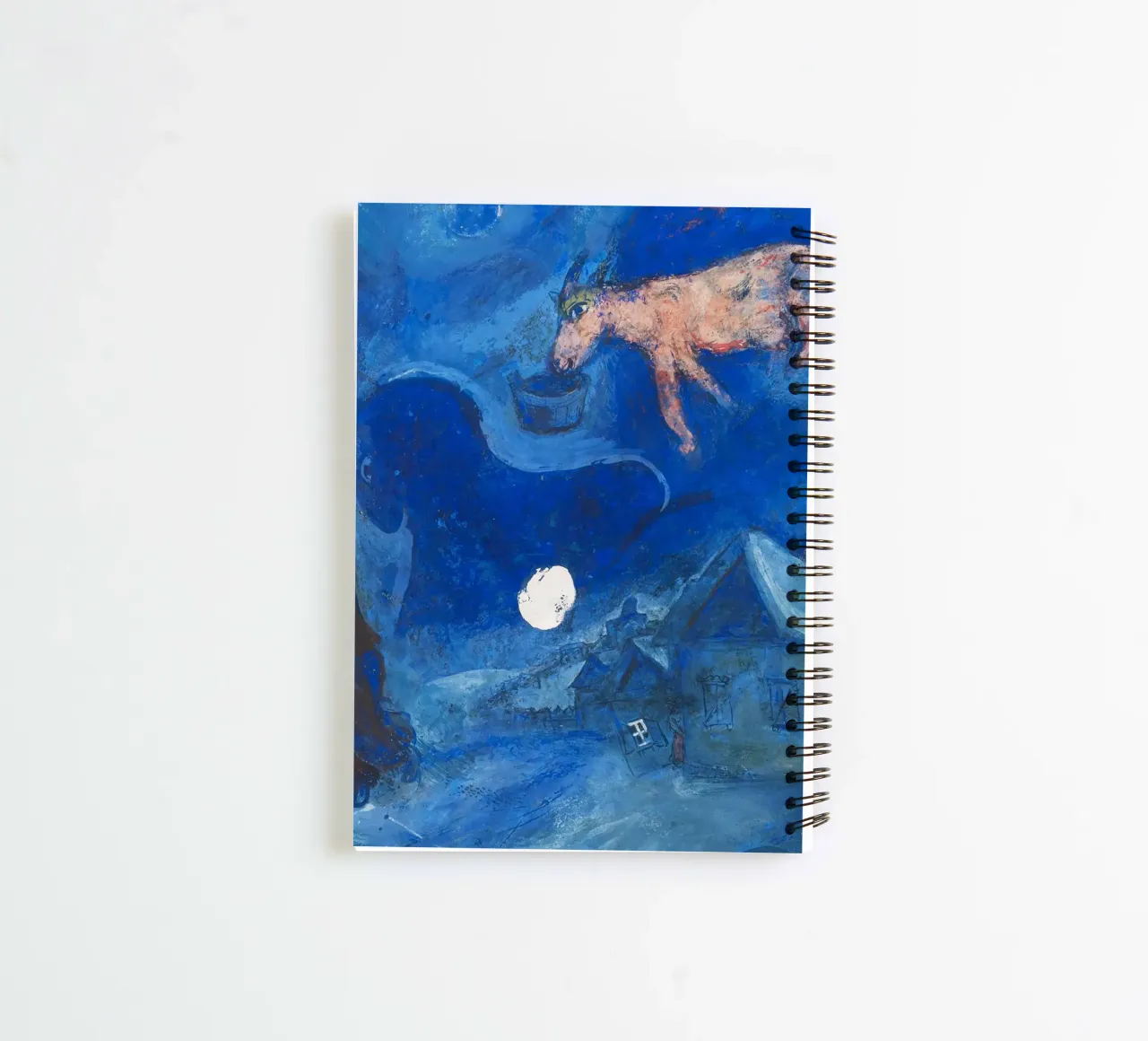 Dans mon pays (In My Country) by Marc Chagall (1943) spiral notebook by Classic Art Prints