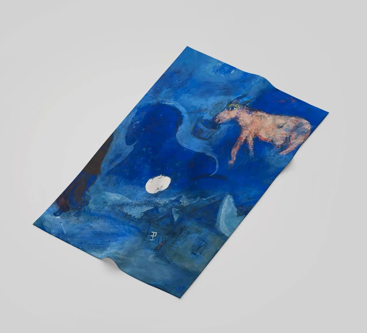 Dans mon pays (Nel mio paese) di Marc Chagall (1943) telo mare da Classic Art Prints