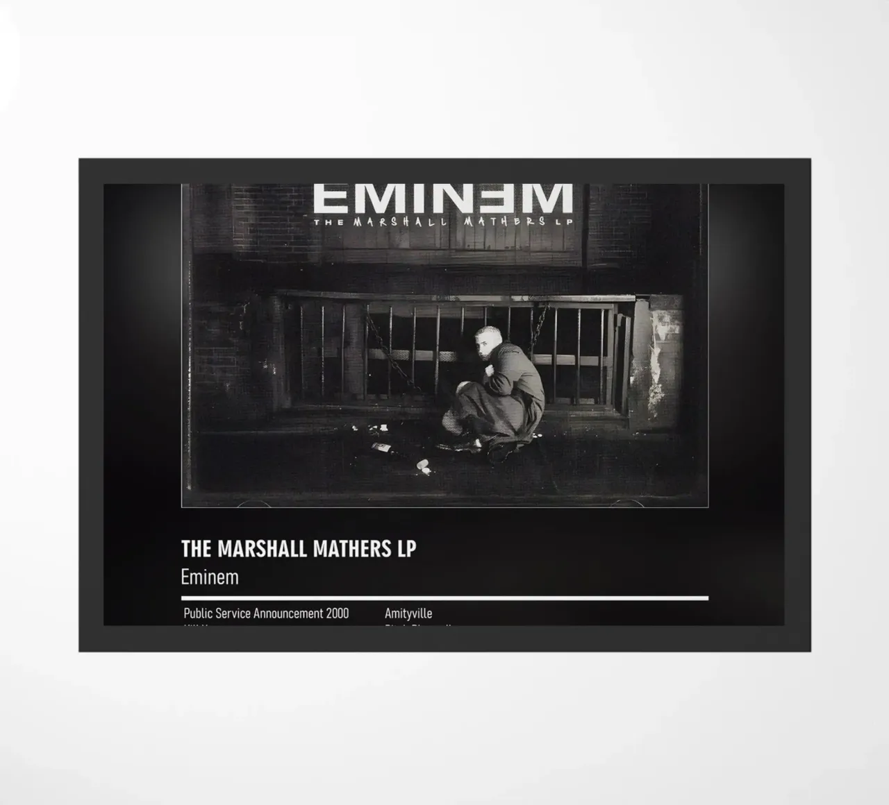 The Marshall Mathers LP (2000) by Eminem zerbino da DGUnder