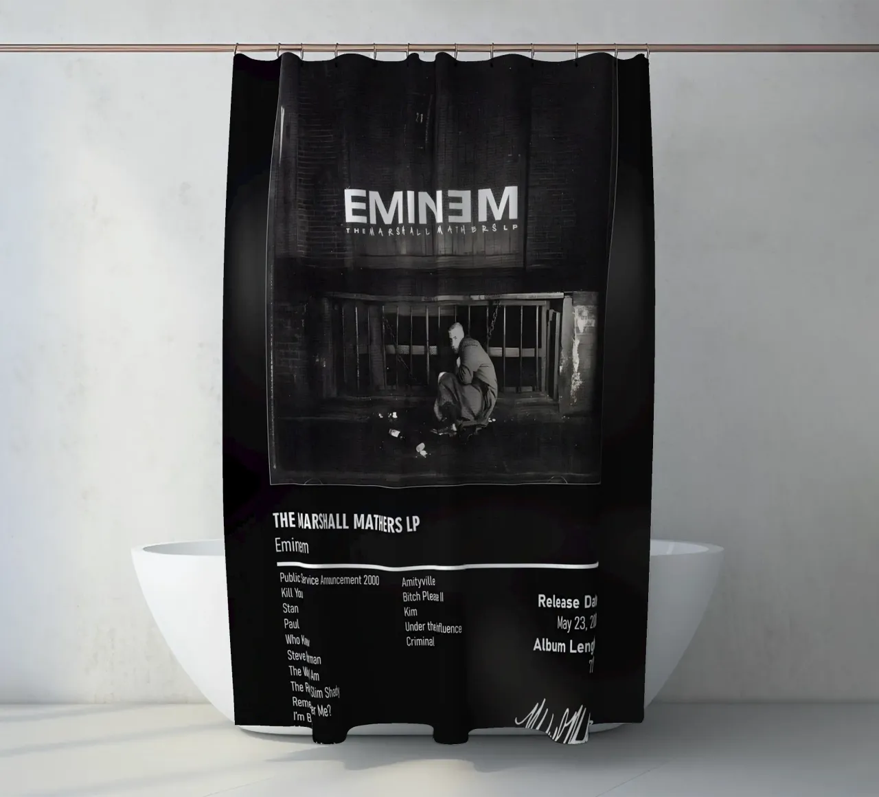 The Marshall Mathers LP (2000) by Eminem tenda da doccia da DGUnder