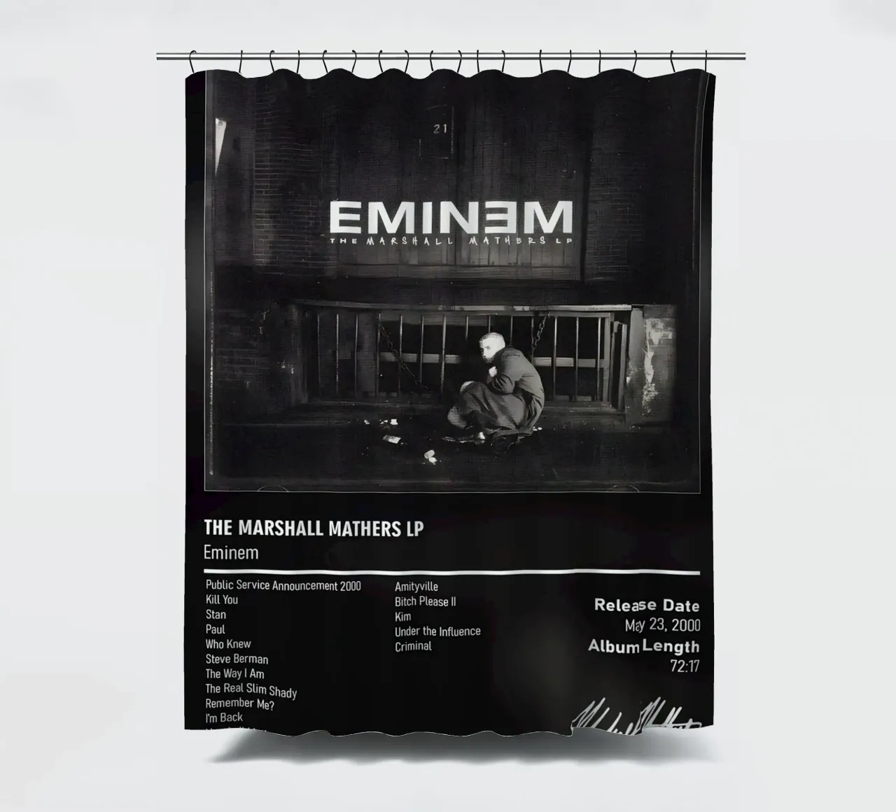 The Marshall Mathers LP (2000) by Eminem tenda da doccia da DGUnder
