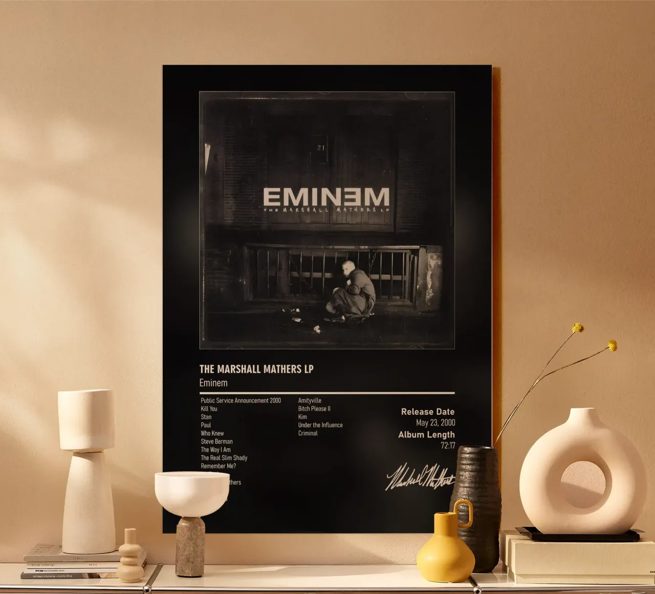 The Marshall Mathers LP (2000) by Eminem alluminio dibond da DGUnder