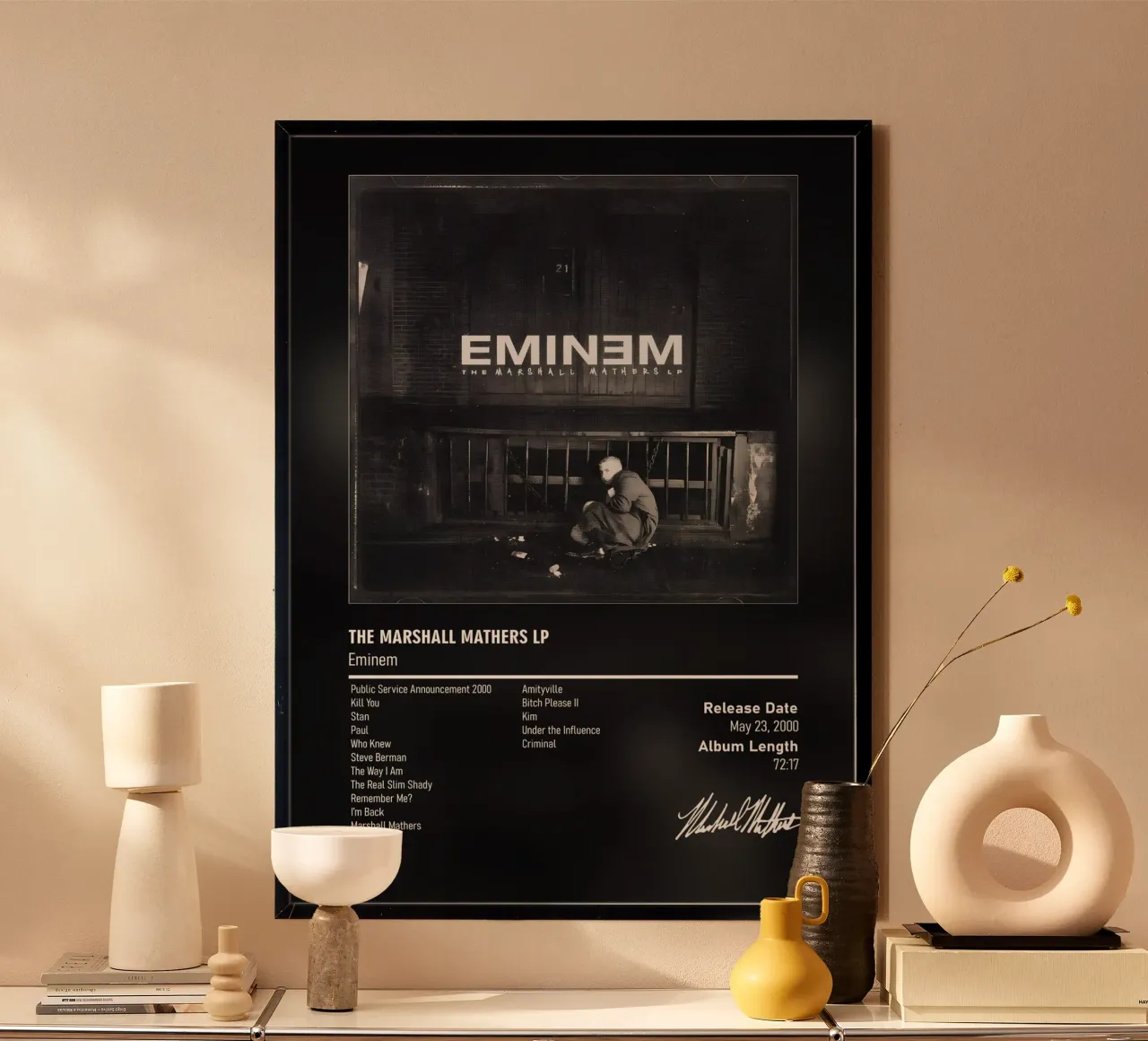 The Marshall Mathers LP (2000) by Eminem carta hahnemühle da DGUnder