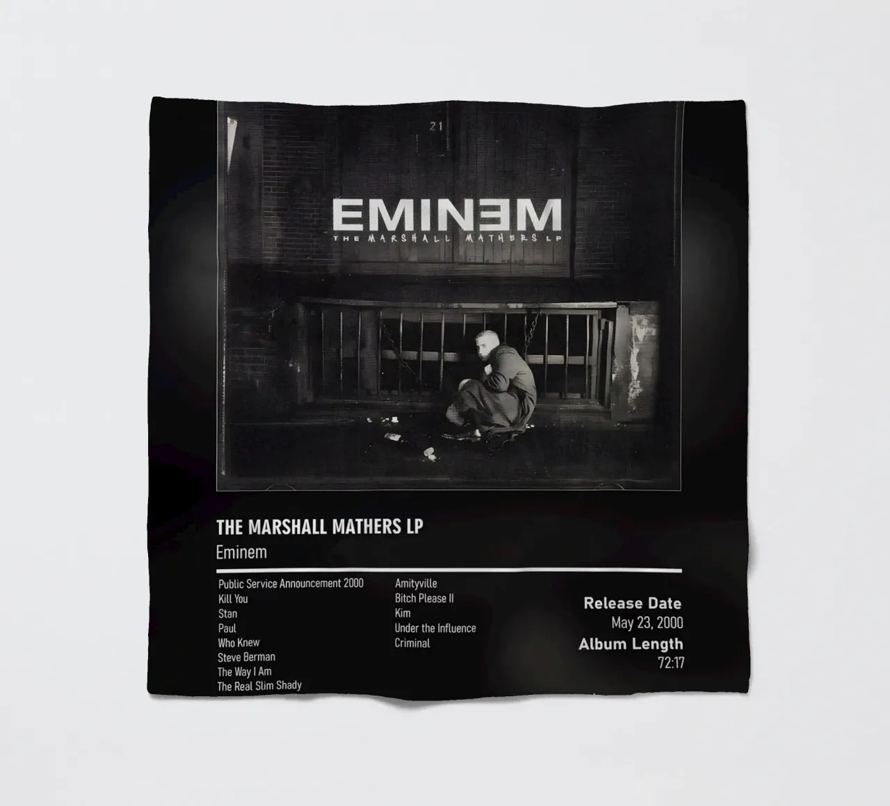 The Marshall Mathers LP (2000) by Eminem coperta in pile da DGUnder