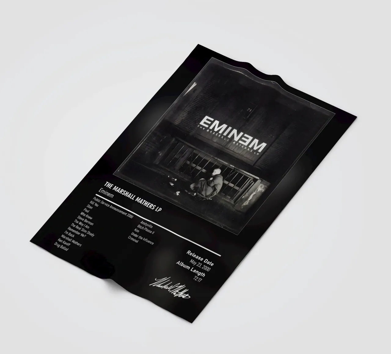 The Marshall Mathers LP (2000) by Eminem coperta in pile da DGUnder