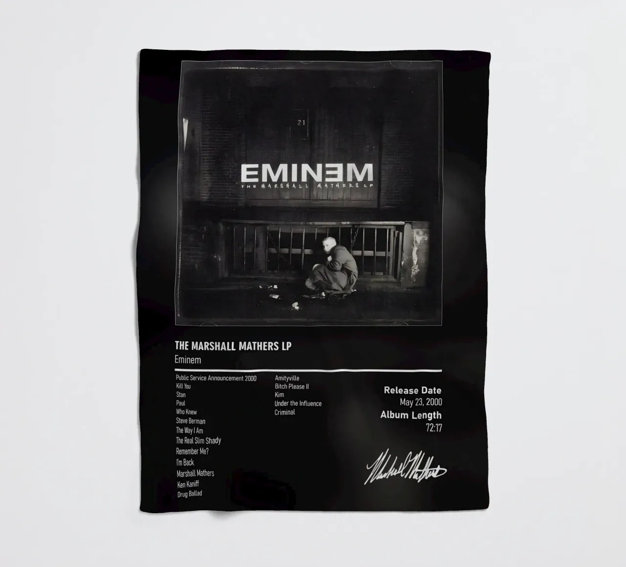 The Marshall Mathers LP (2000) by Eminem coperta in pile da DGUnder