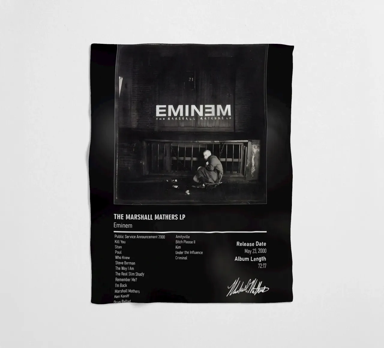 The Marshall Mathers LP (2000) by Eminem coperta in pile da DGUnder