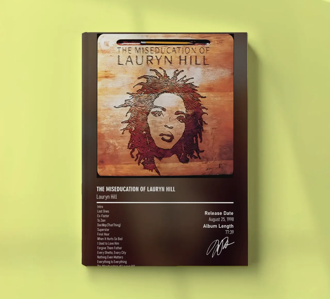 The Miseducation of Lauryn Hill (1998) by Lauryn Hill notebook by DGUnder