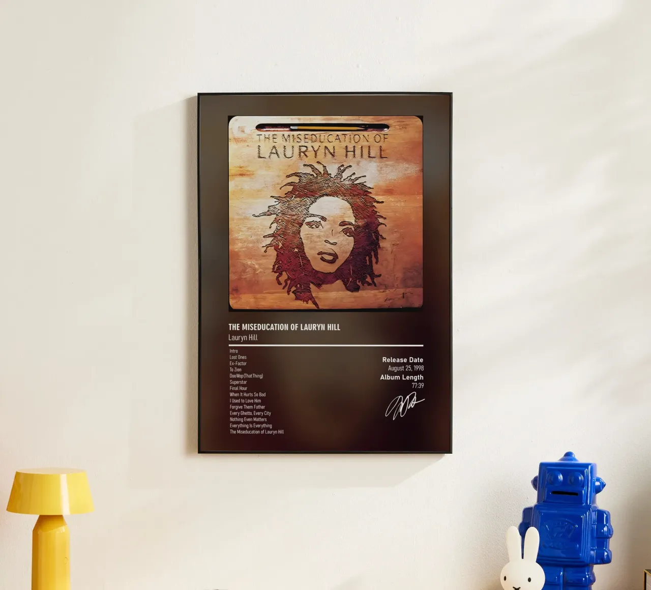 The Miseducation of Lauryn Hill (1998) by Lauryn Hill alluminio dibond da DGUnder