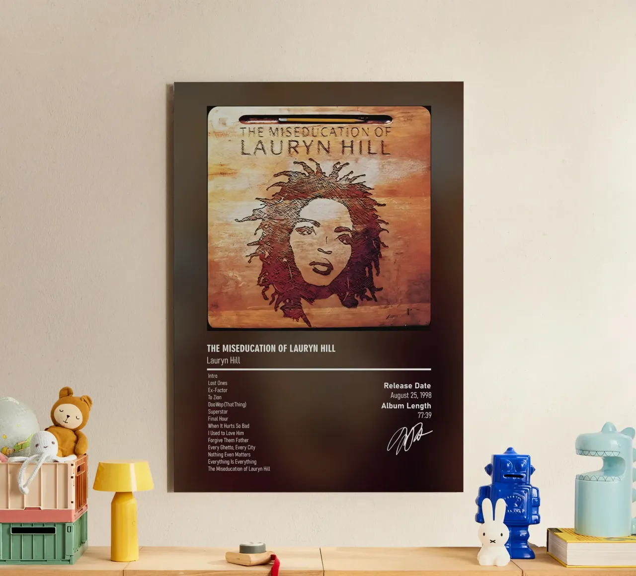 The Miseducation of Lauryn Hill (1998) by Lauryn Hill alluminio dibond da DGUnder