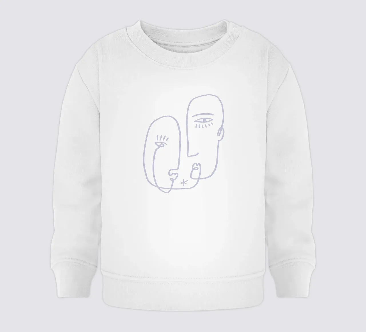 Faces (Without Background) baby sweatshirt van treechild