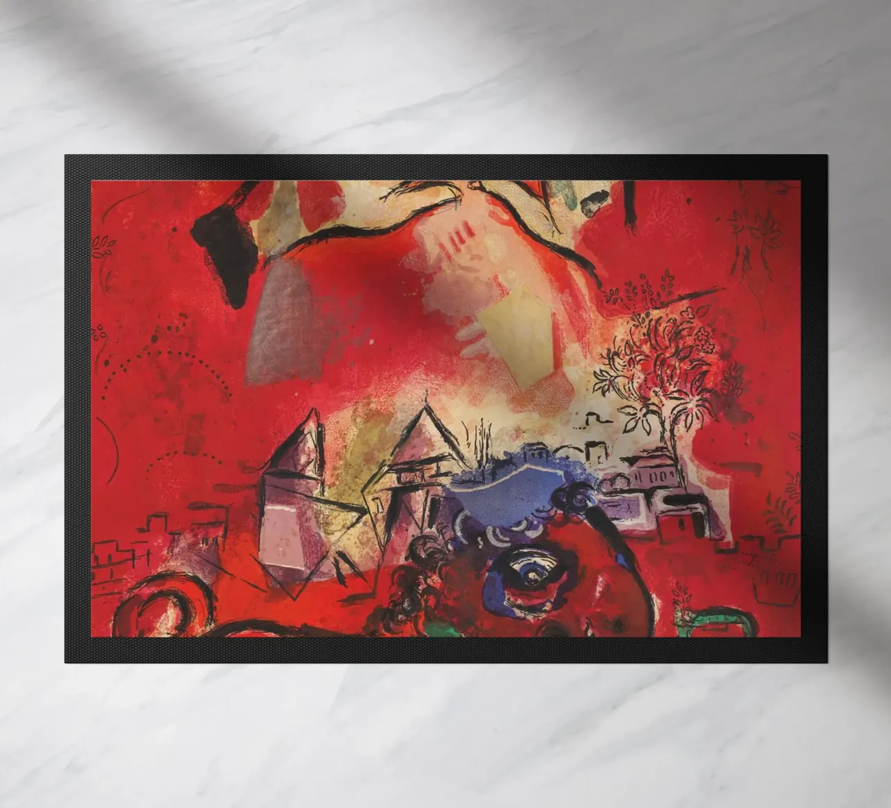 Studio su vetro colorato - Giuda di Marc Chagall zerbino da Classic Art Prints