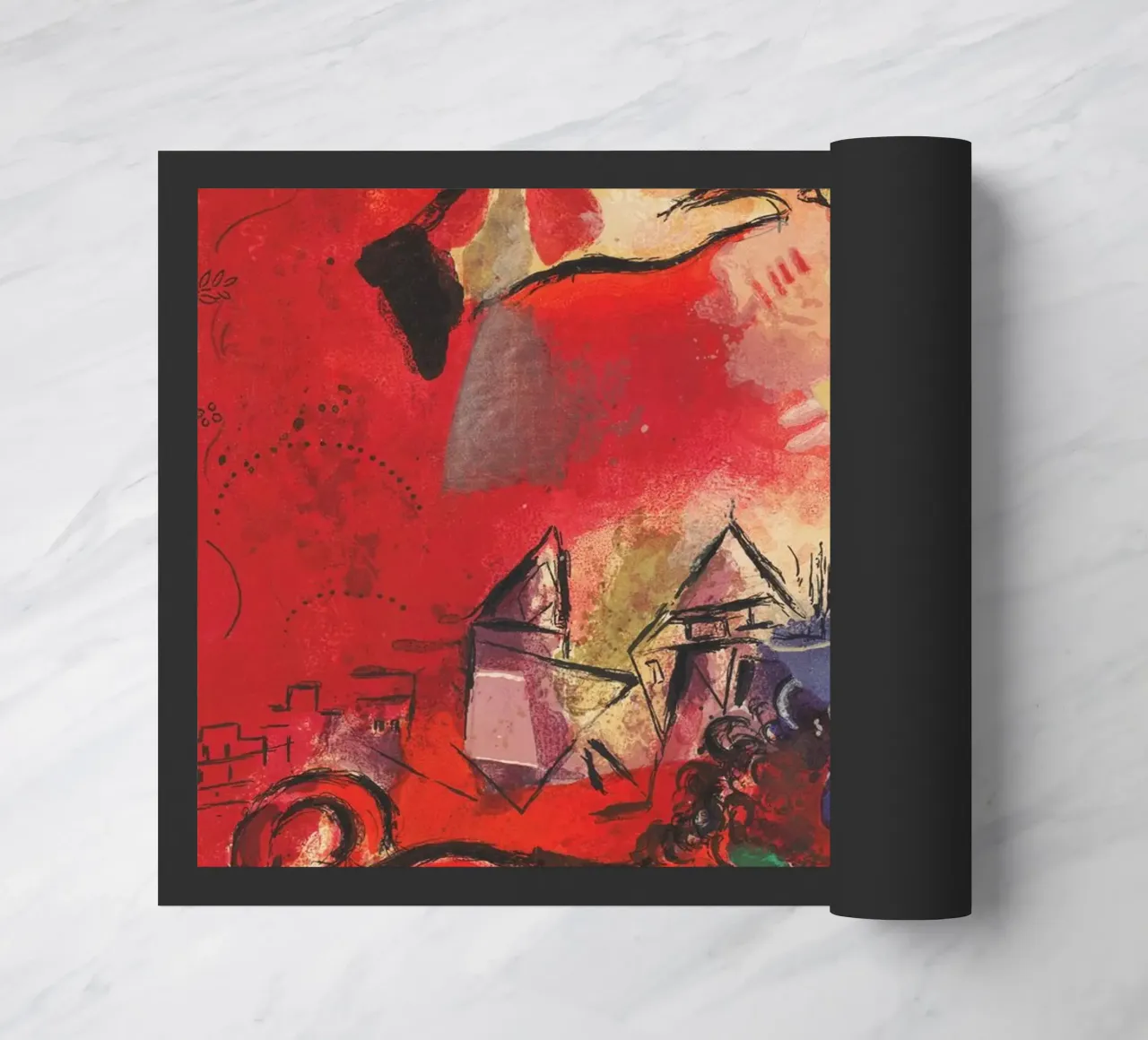 Studio su vetro colorato - Giuda di Marc Chagall zerbino da Classic Art Prints