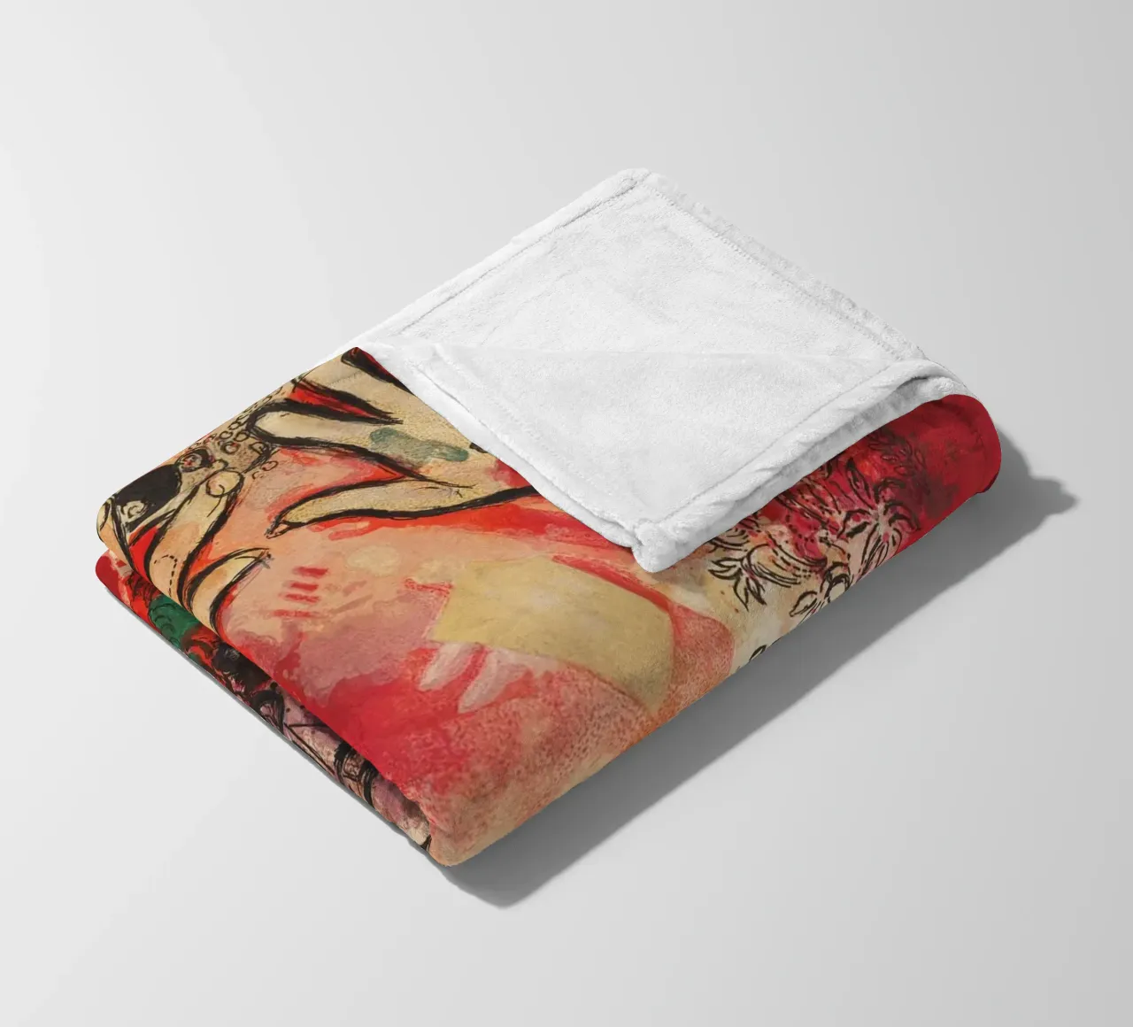 Studio su vetro colorato - Giuda di Marc Chagall coperta in pile da Classic Art Prints