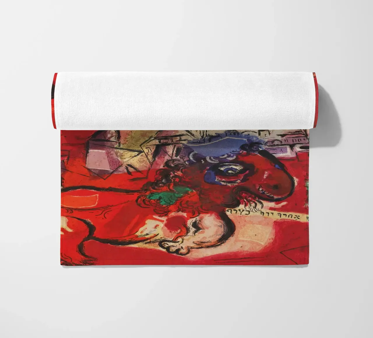 Studio su vetro colorato - Giuda di Marc Chagall telo mare da Classic Art Prints