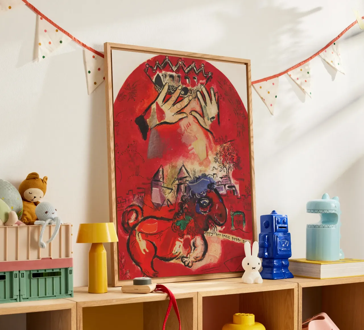 Studio su vetro colorato - Giuda di Marc Chagall plexiglass da Classic Art Prints