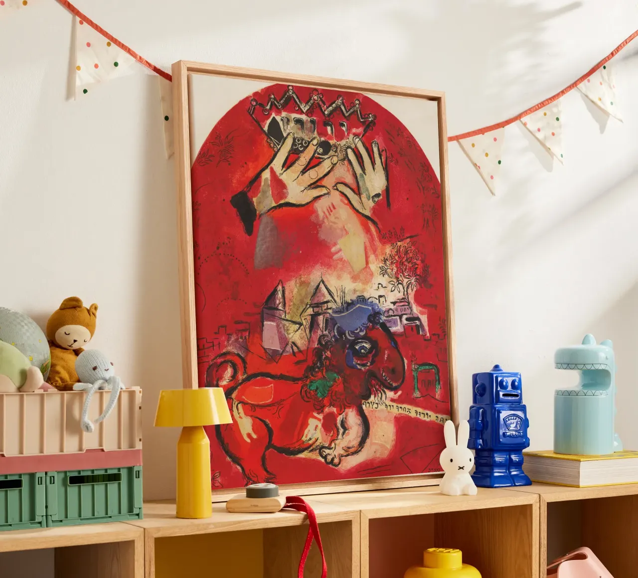 Studio su vetro colorato - Giuda di Marc Chagall tela da Classic Art Prints
