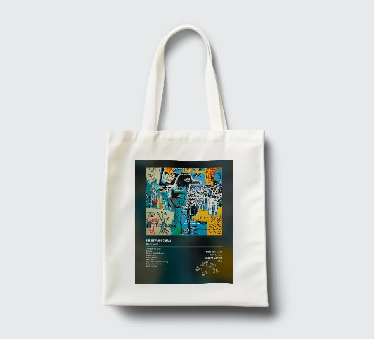 The New Abnormal (2020) by The Strokes borsa in juta da DGUnder