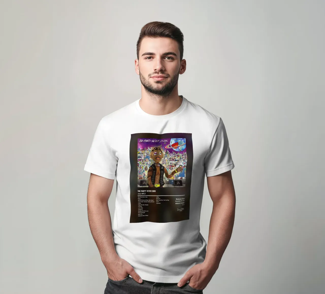 The Party Never Ends (2024)  Juice WRLD t-shirt da DGUnder