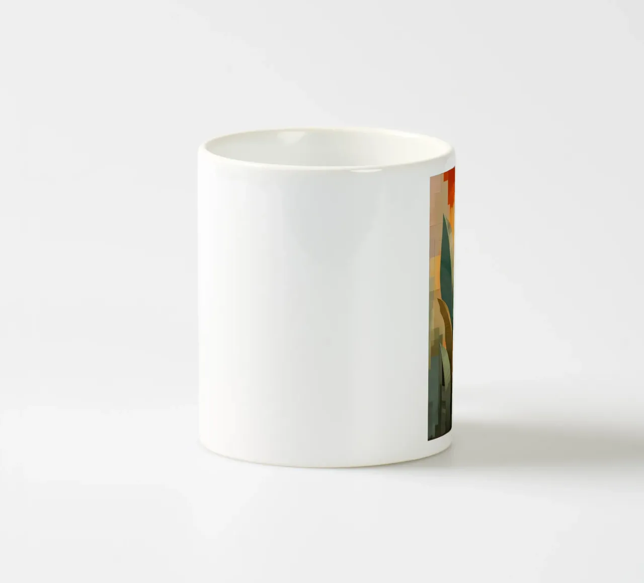 Arte delle foglie di banana tazza in ceramica da Jose