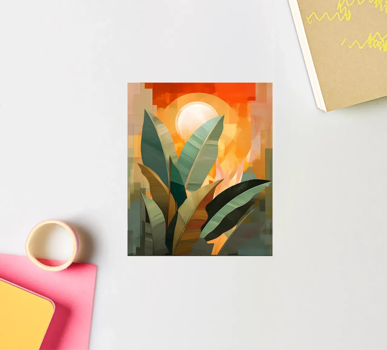 Banana Leaves Art sticker by Jose