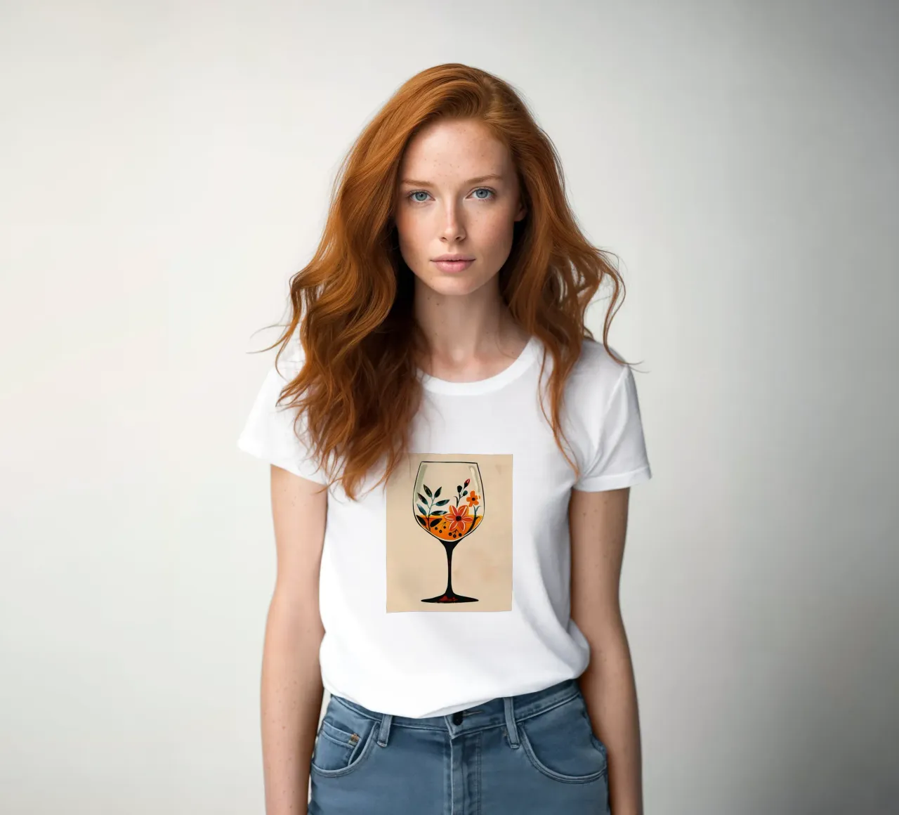 Fiori in un bicchiere t-shirt da donna da Jose