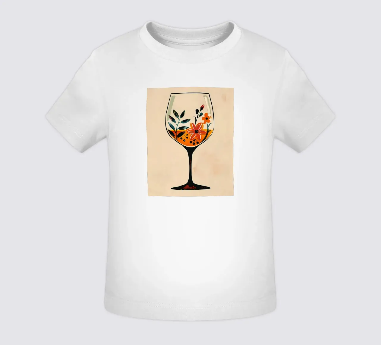 Fiori in un bicchiere maglietta neonato da Jose